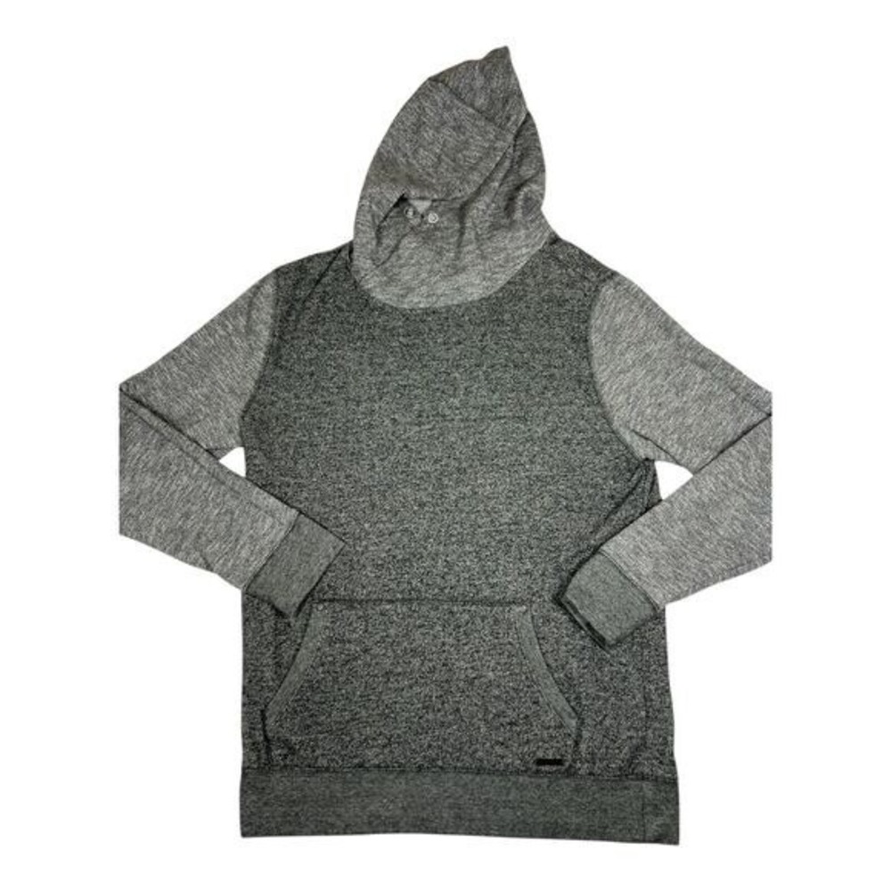 Express Men's Hoodie Large Gray Fleece Pullover Casual Athleisure Sweatshirt